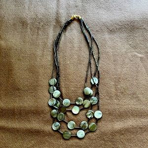 Elegant four strand necklace.